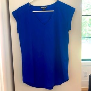 Express royal blue blouse size small